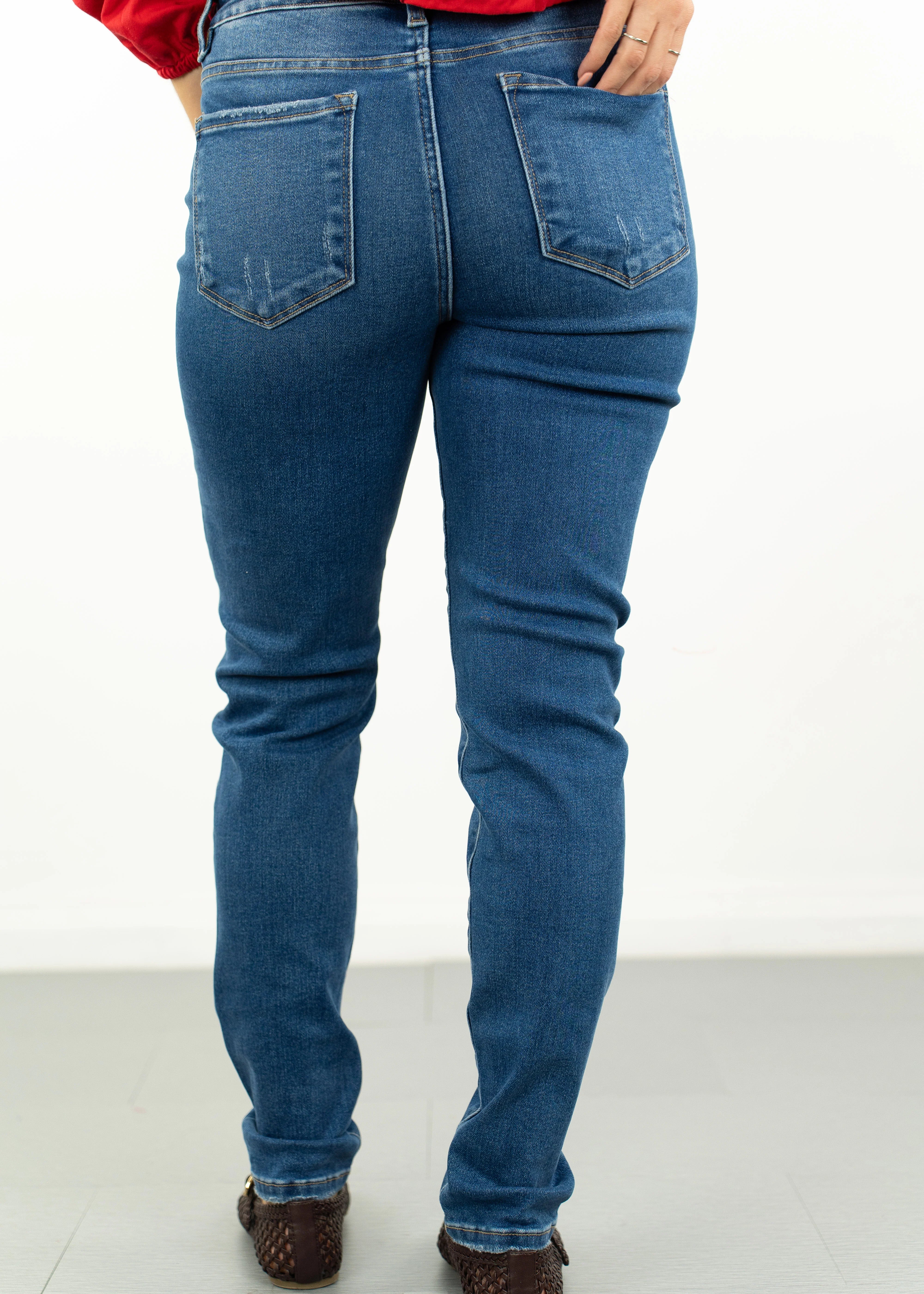 Maya Mid Rise Skinny Jeans