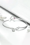 Heart Charm Bracelet in Sterling Silver