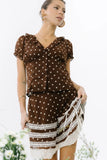 Nacie Polka Dot Mini Skirt