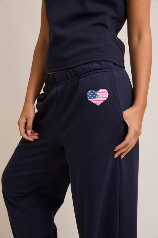 Heart Flag Sweatpants