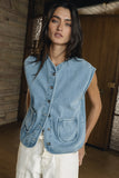Clara Denim Vest FINAL SALE