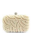 Amazing Pearl With Crystal Rhinestone Chain Clutches