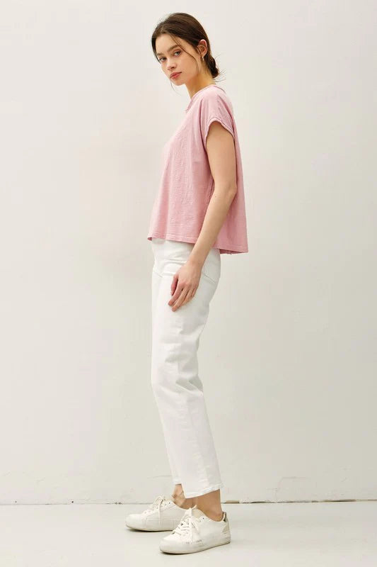 Zia Exposed Seam Top