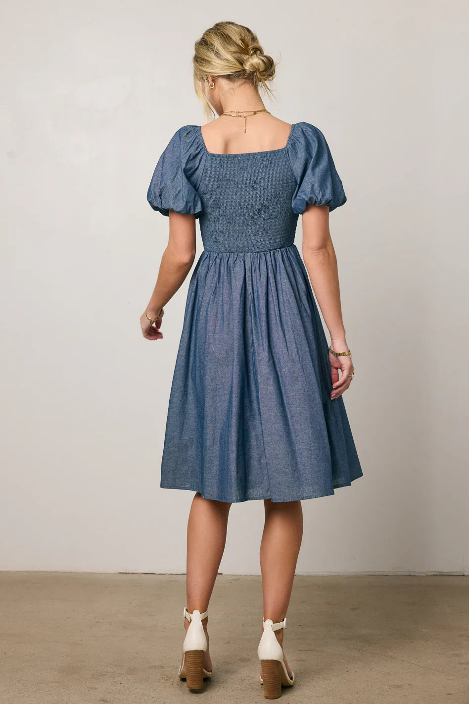 Tesalina Denim Midi Dress FINAL SALE