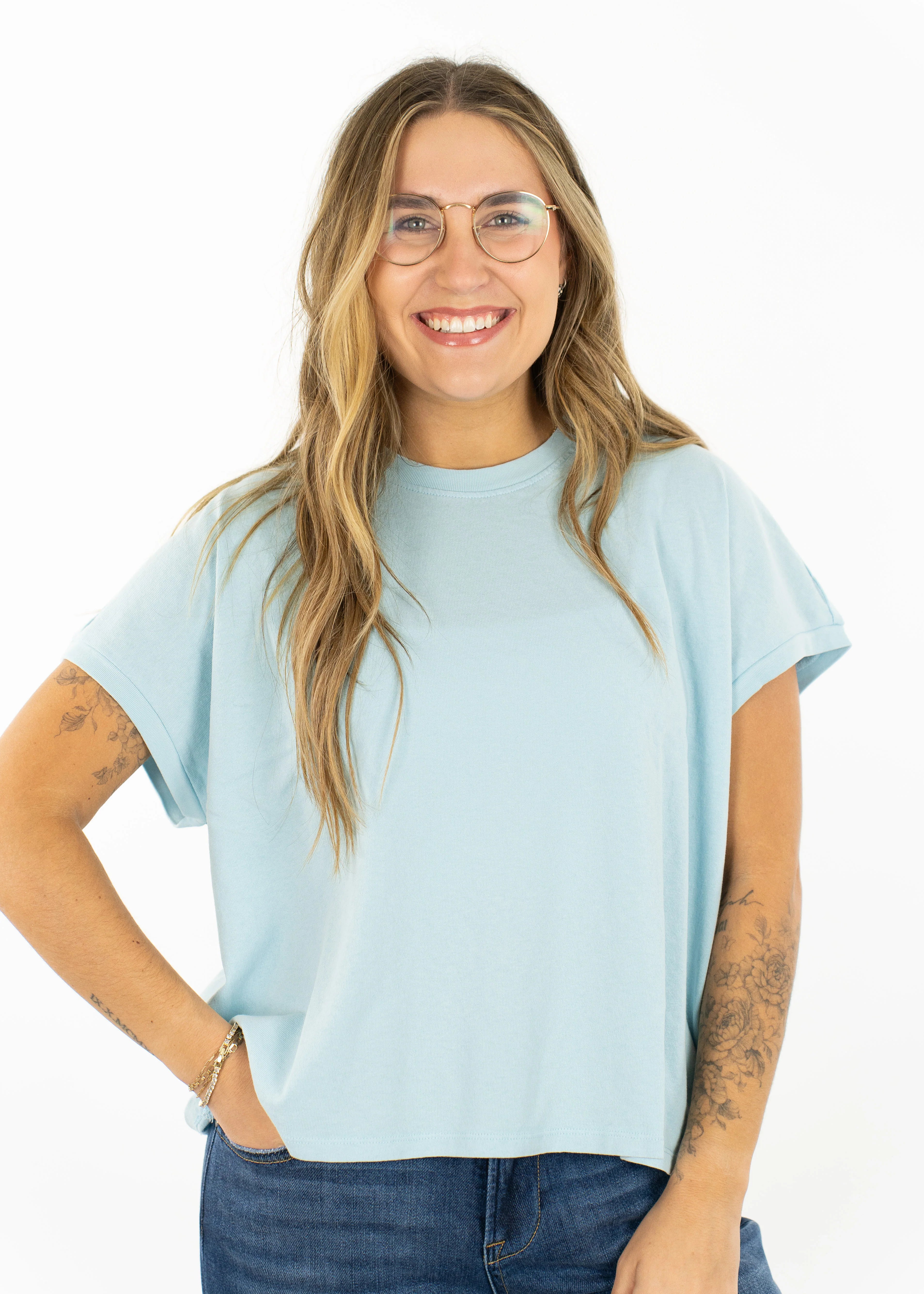 Reese Capped Sleeve Tee