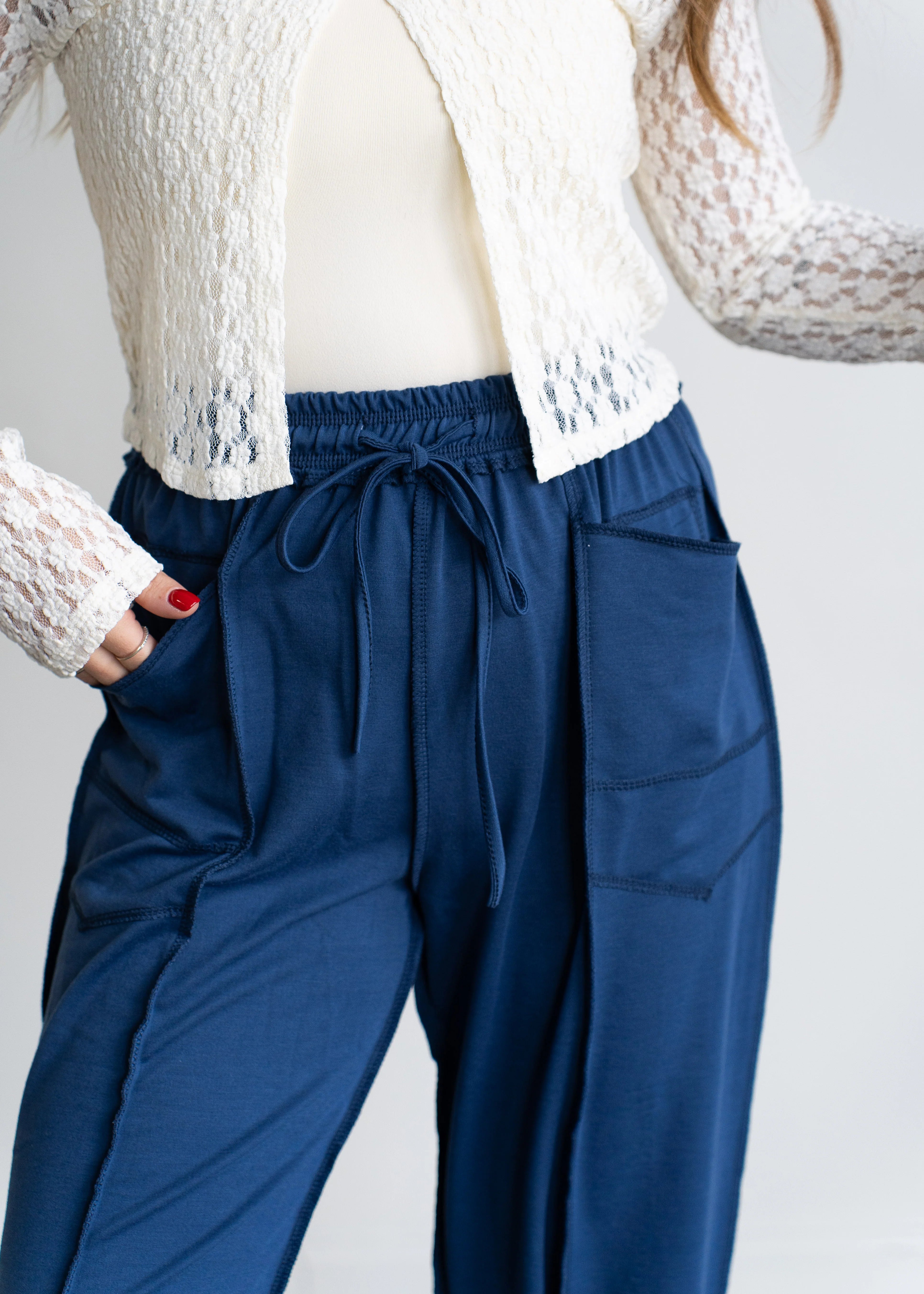 Tessa Wide Leg Drawstring Pants