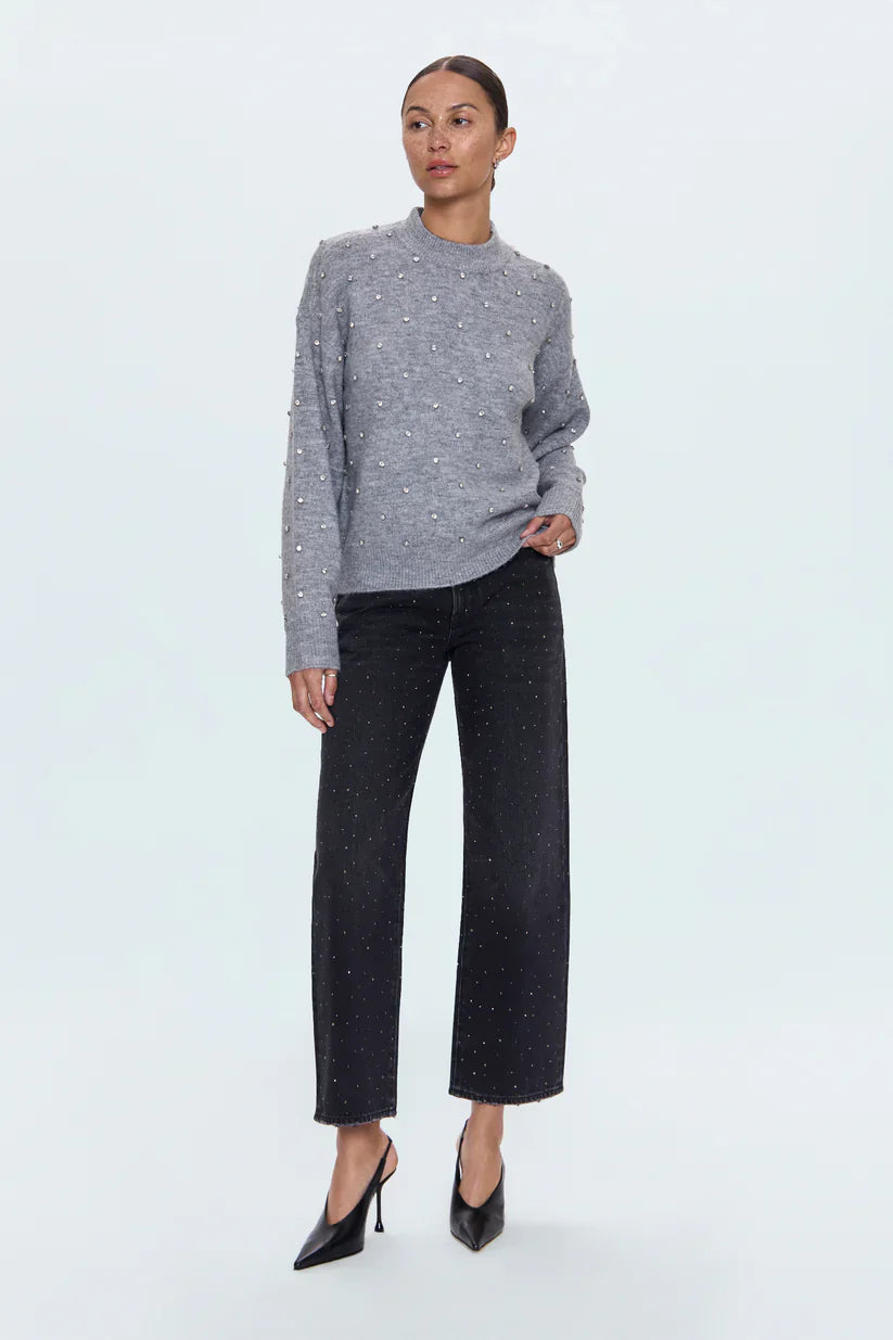 Pistola Aura Sweater in Charcoal Diamonte