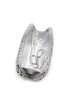 Silver Rhinestones Chain Square Party Handbag