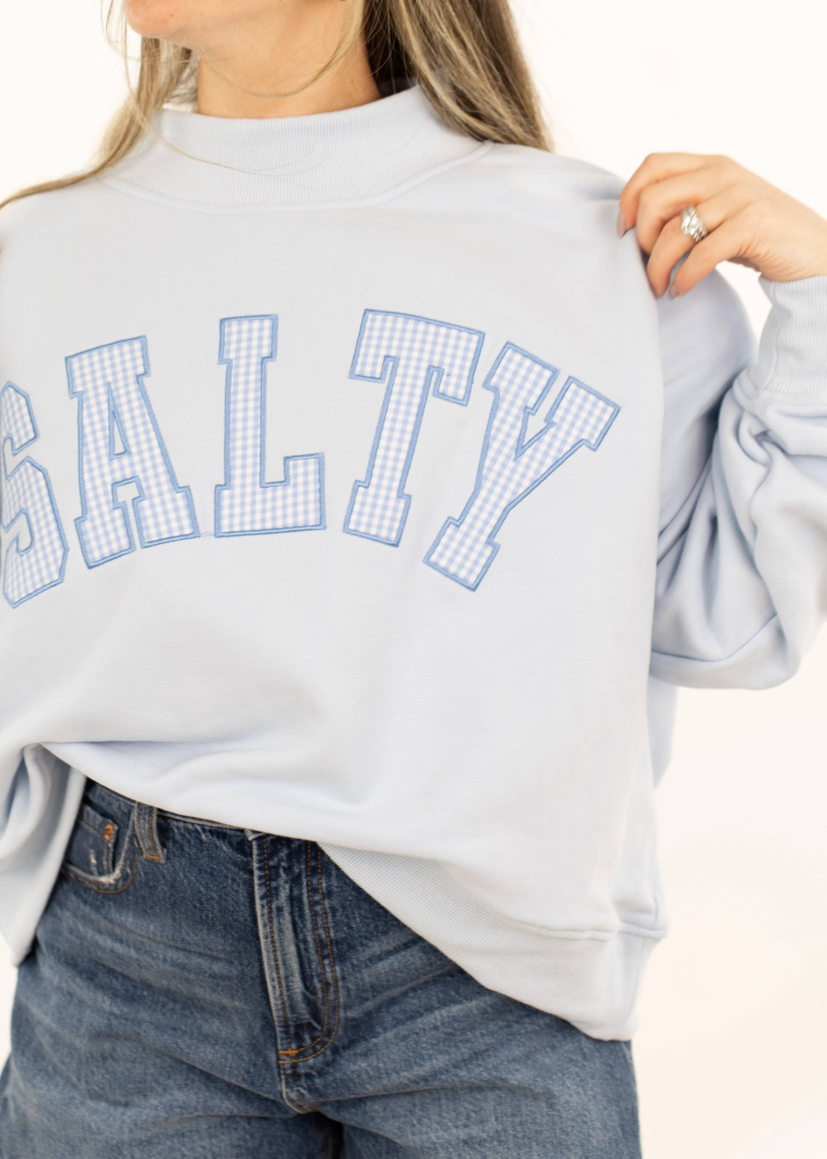 Salty Mock Neck Sweatshirt