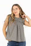 Maren Gingham Ruffle Top