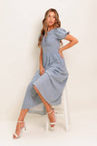 CHERIE MIDI DRESS BLUE