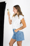 Tori Flutter Sleeve Top