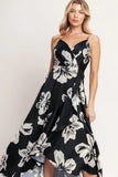 ETERNAL FLORA BLACK MAXI DRESS FINAL SALE