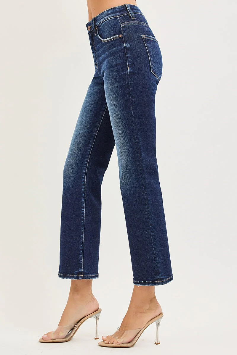 Nova Cropped Jean Deep Blue