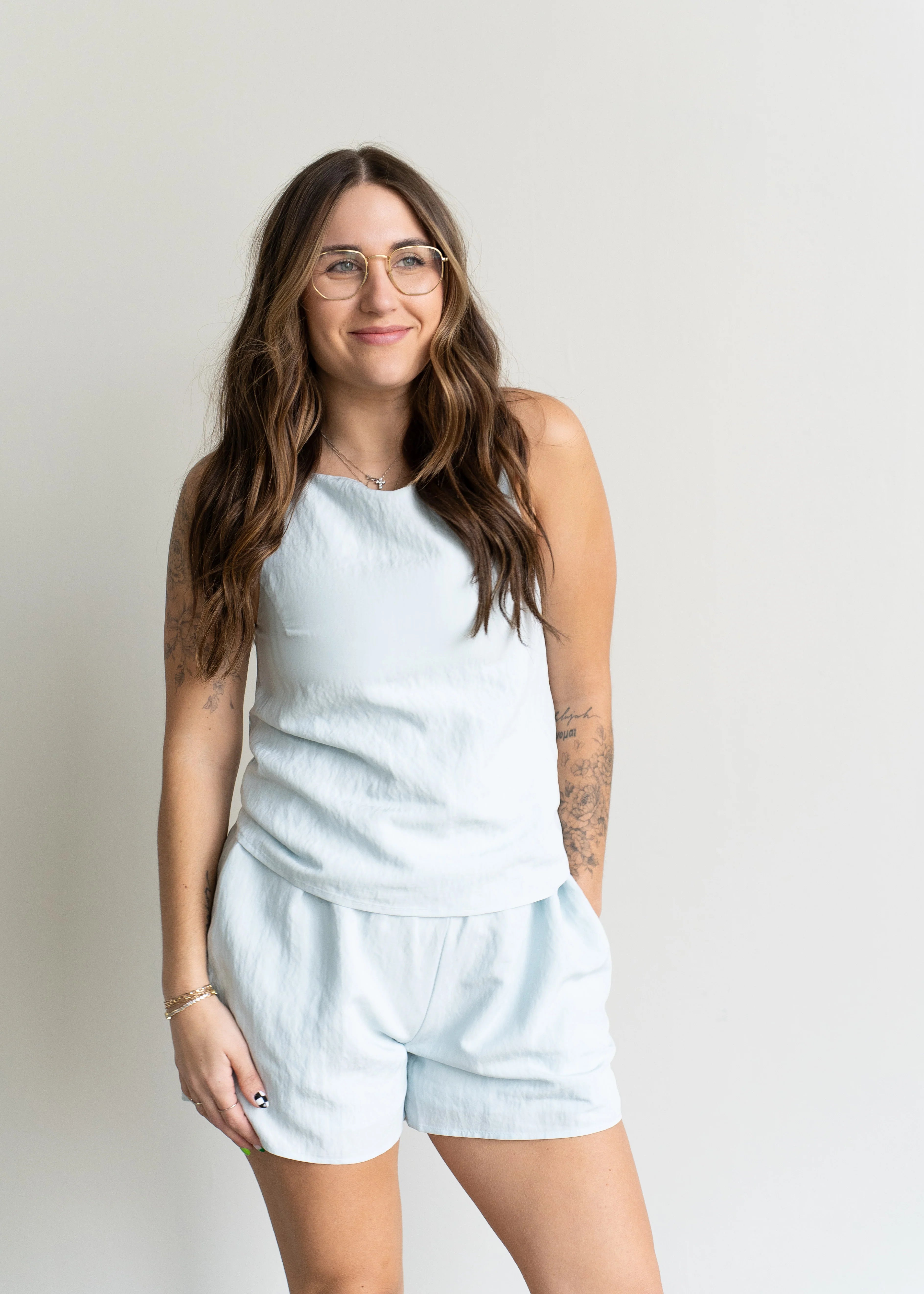 Piper Shirred Waist Shorts