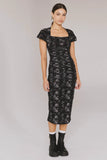 Kensie Ruched Midi Dress FINAL SALE