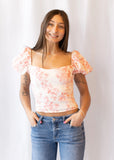 Rosalie Puff Sleeve Floral Top