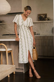 Emmy Embroidered Midi Dress