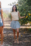 Mellie Ruffle Top in Butter Yellow