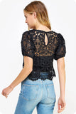 Sylvie Crochet Lace Blouse