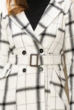 Riva Plaid Belted Jacket