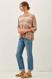 Dina Striped Sweater Top
