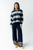 Kaysen Striped Top in Navy FINAL SALE