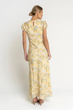 Ellianna Floral Maxi Dress in Butter Yellow