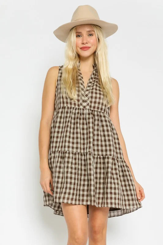 Playa Plaid Dress