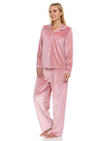 Velvet Long Sleeve Pj Set