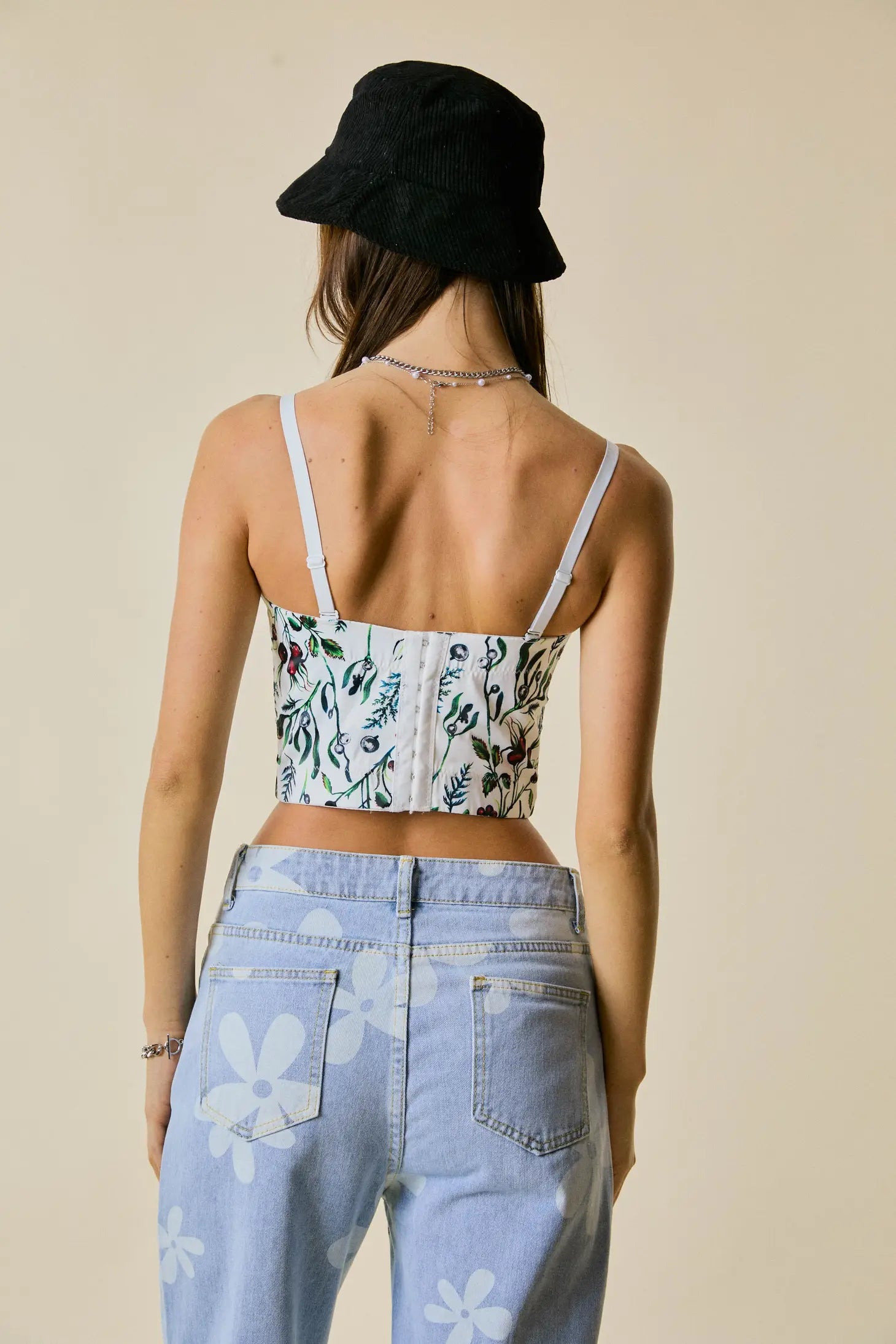 Pippa Floral Print Corset Top