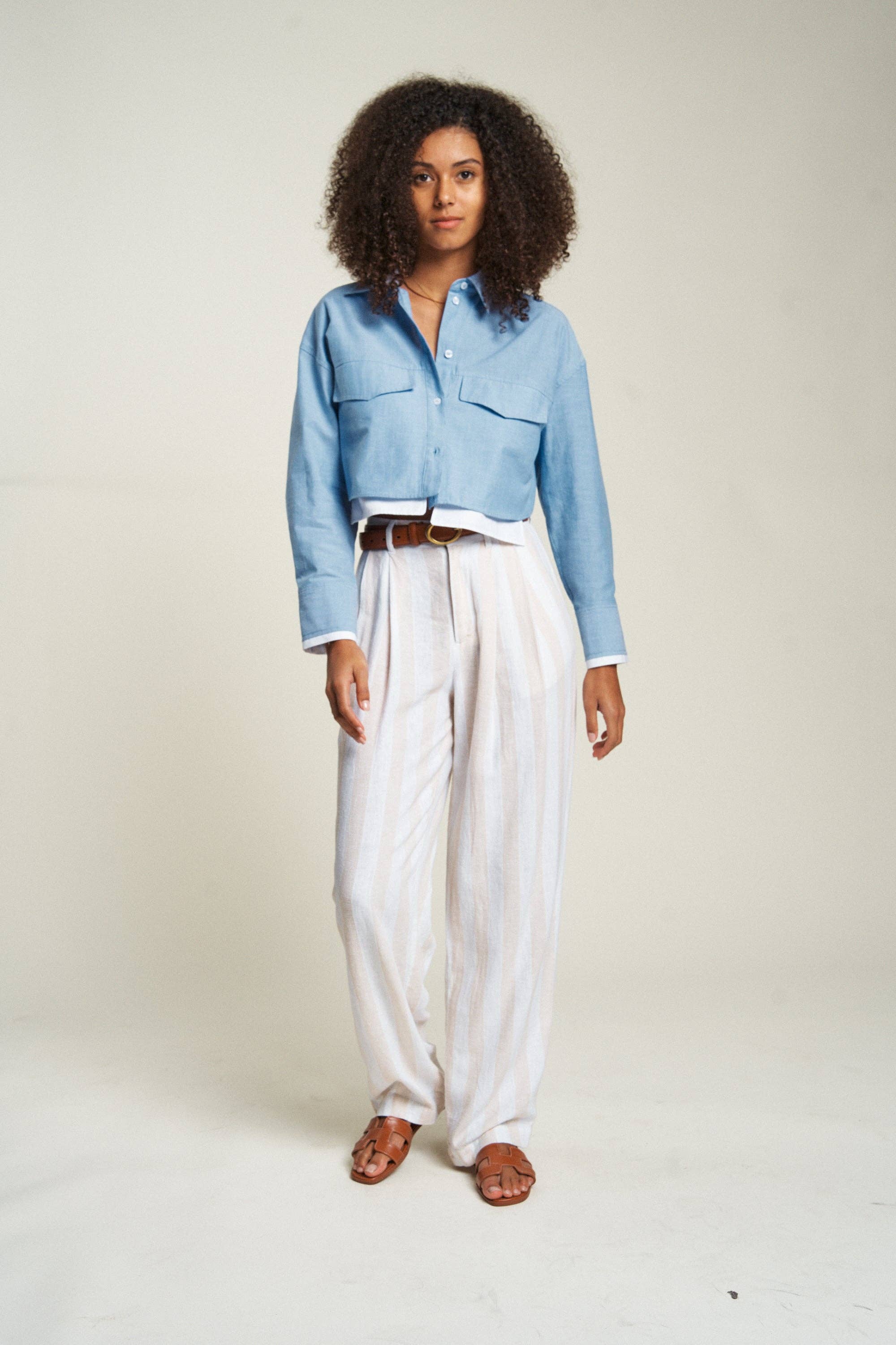 Evanston Trouser High Rise Sand Dune