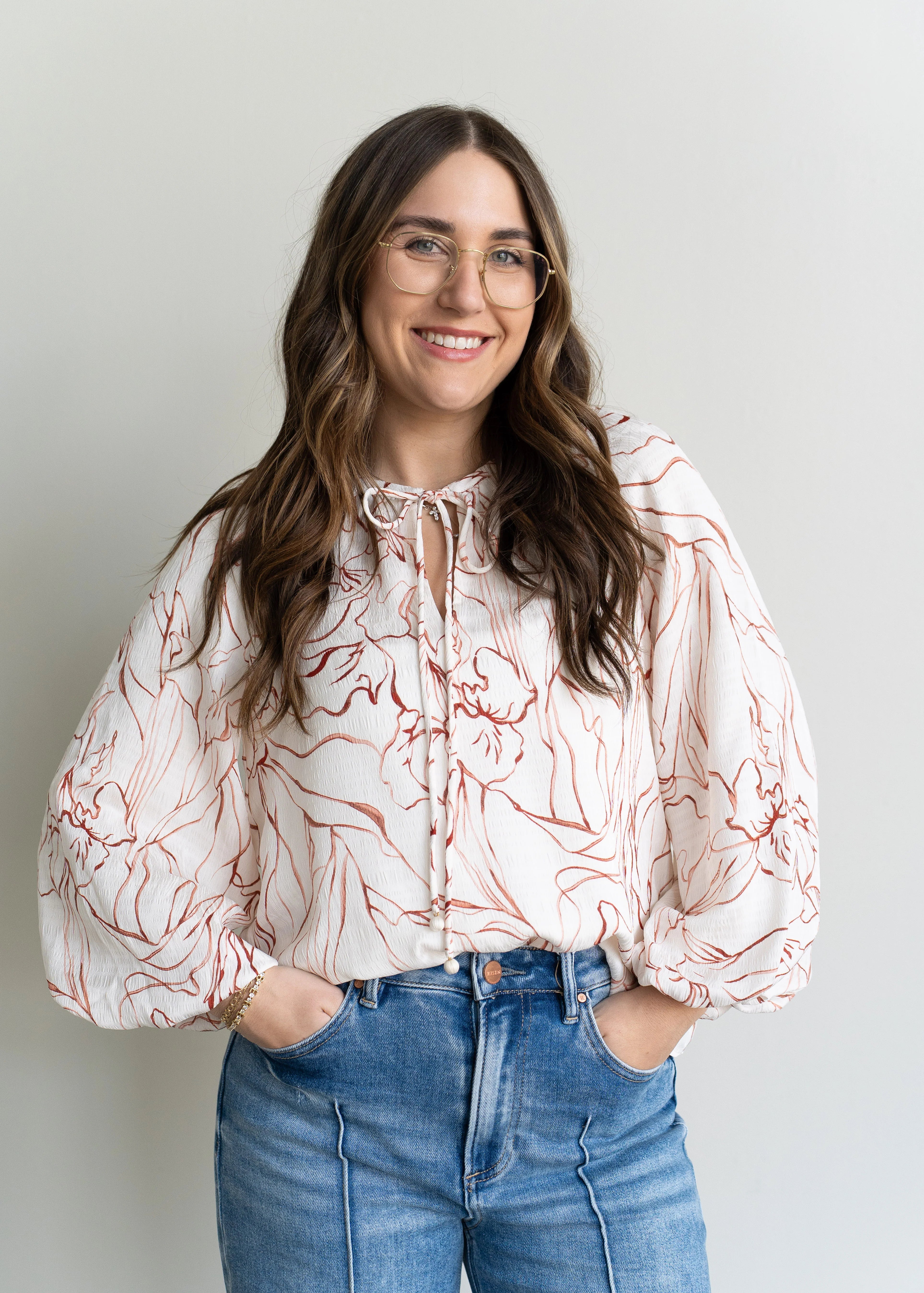 Penelope Tie Neck Blouse