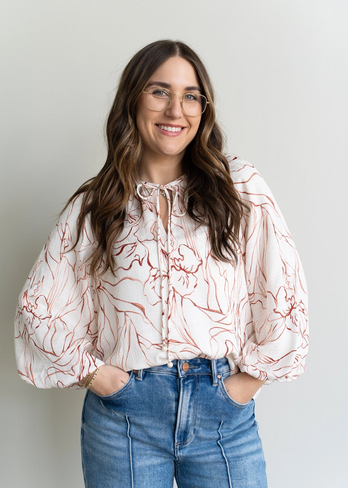 Penelope Tie Neck Blouse