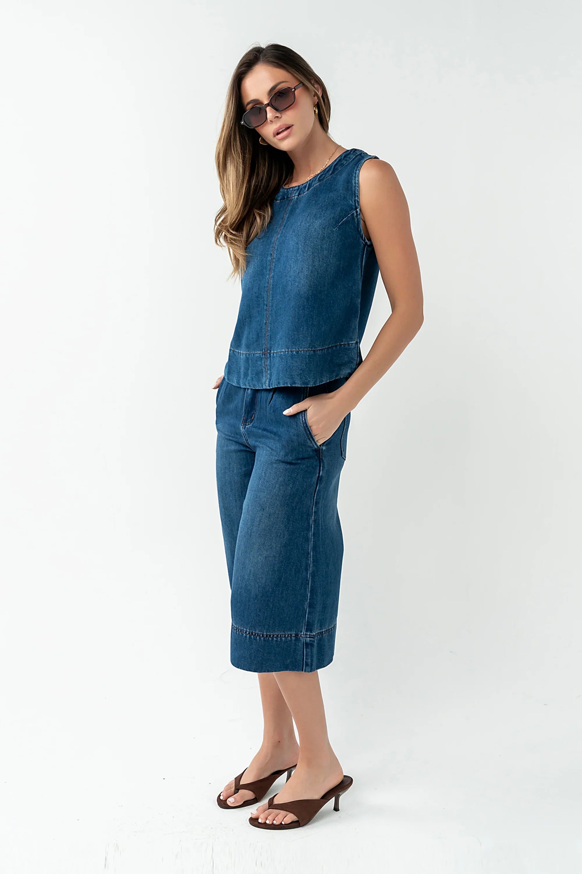 Victoria Denim Top