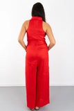 Eve Utility Belted Linen Jumpsuit
