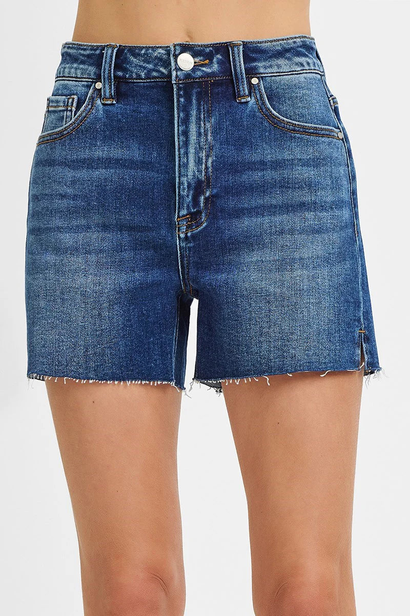 Brynne Cut Hem Short Dark