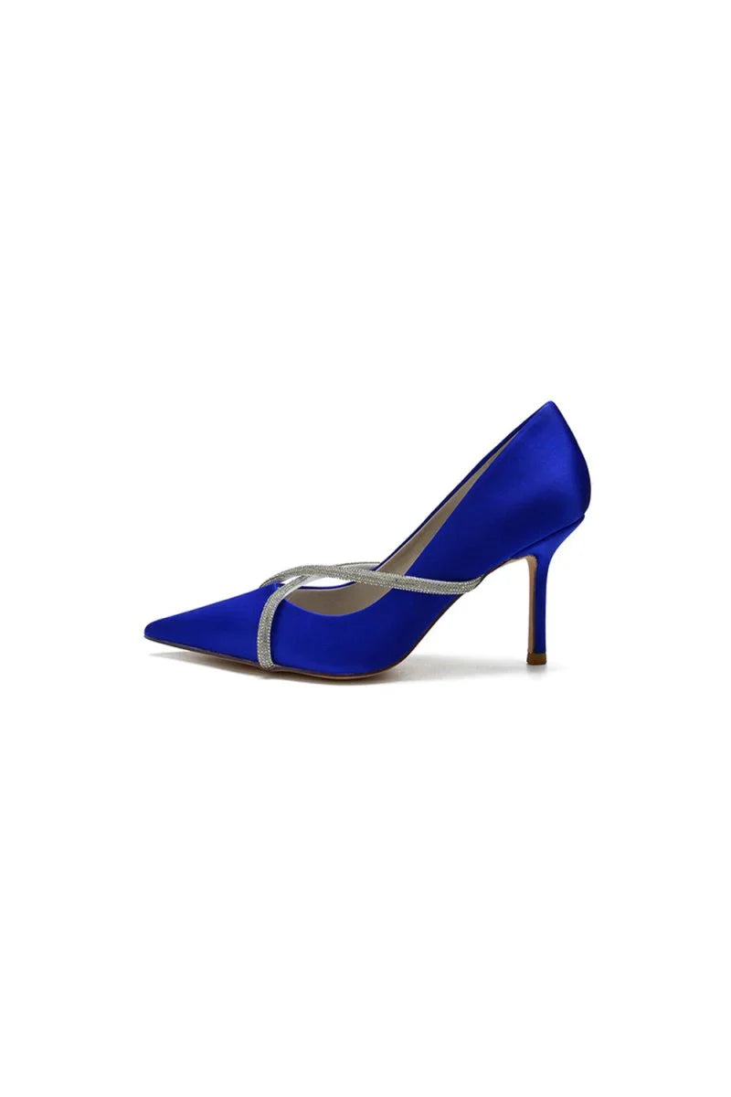 Party Pointed Toe Crystal High Heels