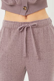 Celi Fleece Jersey Joggers in Smoked Lavender