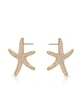 Pavè Starfish Earrings
