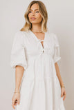 Nadia Midi Dress in Cream FINAL SALE
