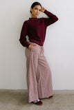 Monroe Knit Sweater in Burgundy FINAL SALE