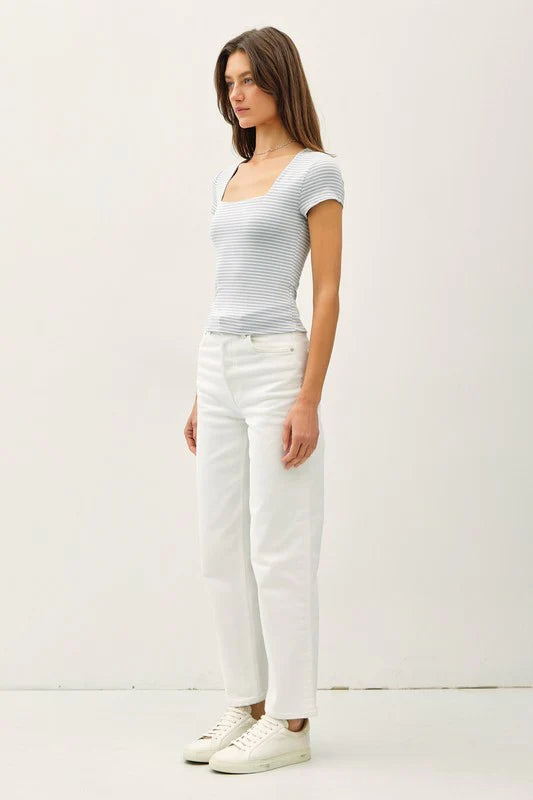 Ginny Double Lined Striped Top