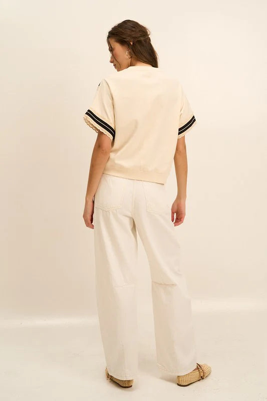 Polly Bold Contrast Top