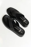 Lola Platform Sandal in Black