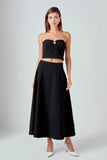 Haley V Strapless Top