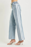 Fern Side Contrast Baggy Jean