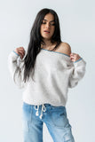 Kellie Contrast Sweater in Beige