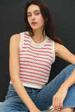 Chiara Striped Knit Tank