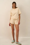 Andrea Scallop Trim Shorts